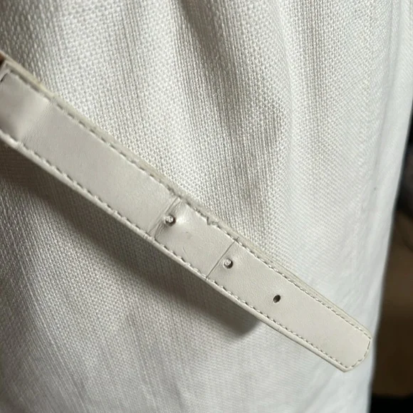 Anne Klein white & tan sleeveless career dress size 6. - Picture 5 of 9